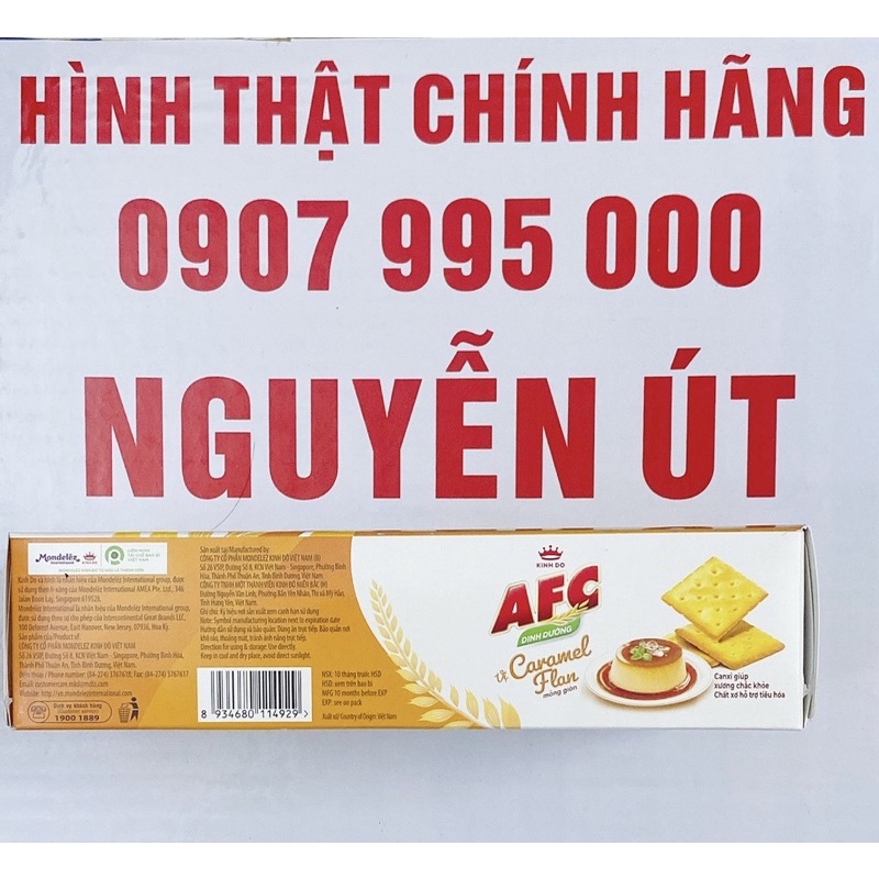 bánh afc caramel flan 125g 5 gói