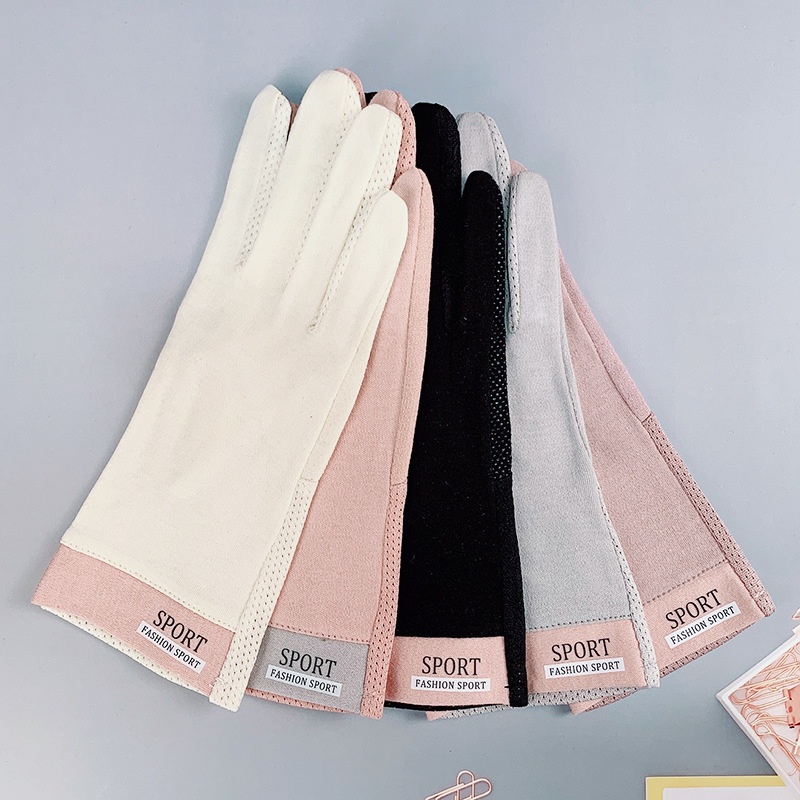 Găng Tay Chống Nắng Trượt Chống Tia Cực Tím Khi Đạp Xe