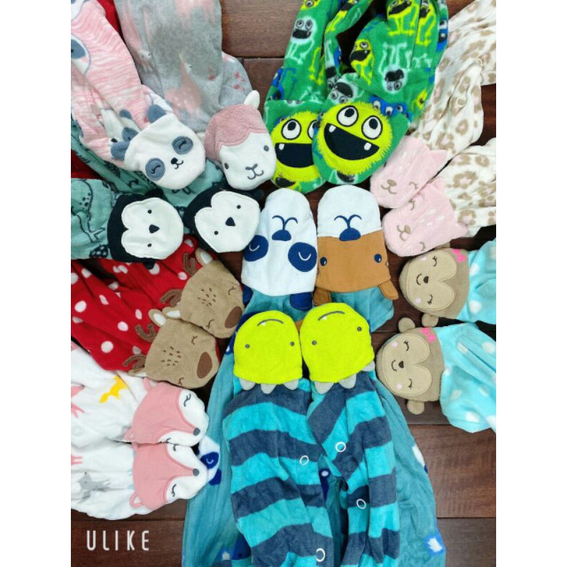 Body nỉ băng lông kéo khoá nhiều mẫu cho bé