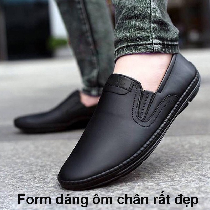 [SALE GIÁ GỐC 12 ĐÔI] Giày Lười Nam Da Bò Giày Da Nam Đế Khâu Cực Bền,Chuẩn da bò | BigBuy360 - bigbuy360.vn