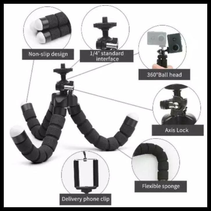 Giá Đỡ Ba Chân Mini Thông Dụng Cho Máy Ảnh Hp Đen | BigBuy360 - bigbuy360.vn