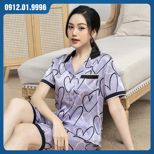 Bộ Pijama lụa satin cao cấp