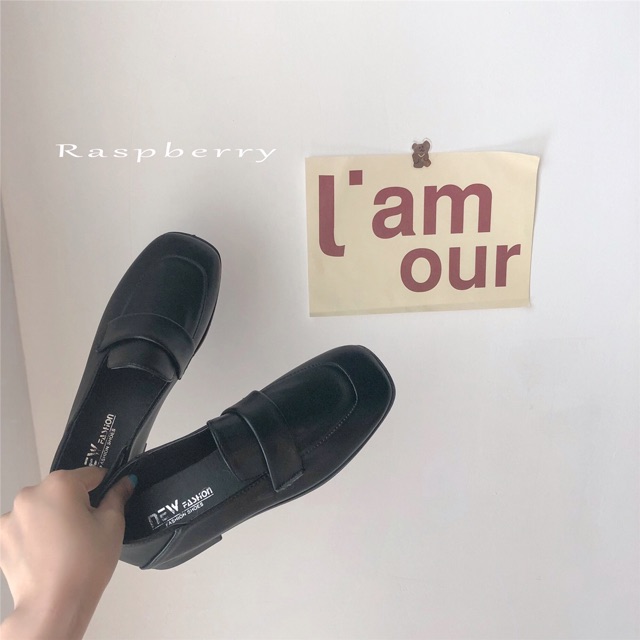 GIÀY ULZZANG NỮ MŨI VUÔNG VINTAGE | BigBuy360 - bigbuy360.vn