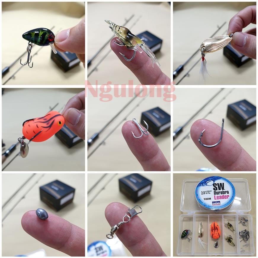 Bộ cần câu máy Lure UL + máy câu cá kim loại _ Đồ câu Phía bắc