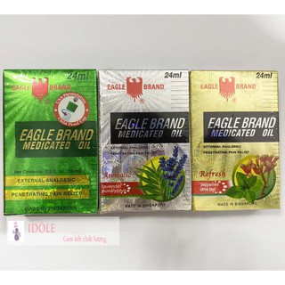 [Nội Địa Mỹ] Dầu Gió Con Ó chính hãng Mỹ Eagle Brand 24 ml - Có nhiều mùi