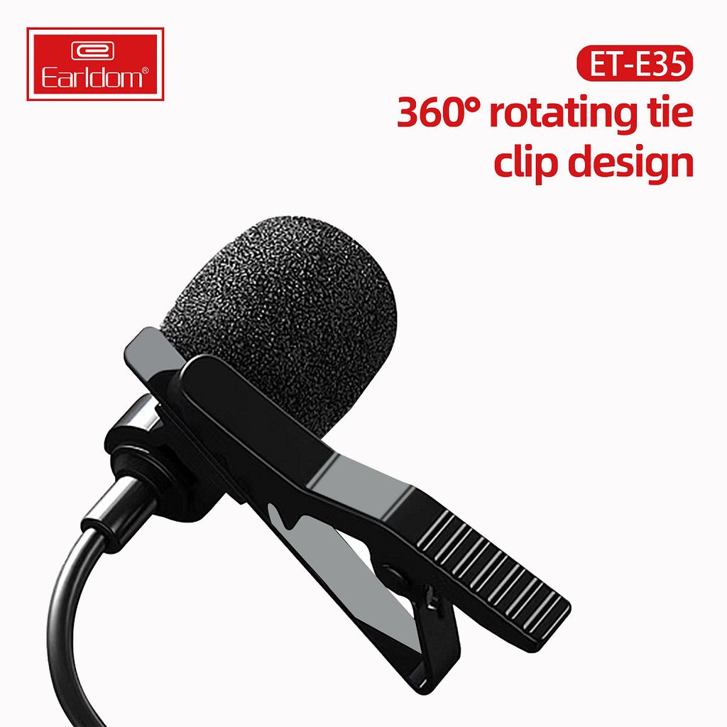 Mic thu âm chân typeC cho điện thoại, micro ghi âm gắn cổ áo quay video, livestrem mini cực gọn gàng E35 KLH