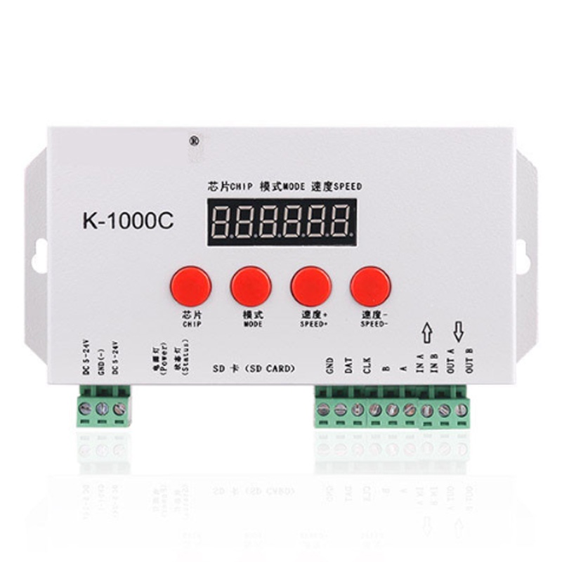 Bảng mạch điều khiển K-1000C WS2812B WS2811 APA102 T1000S WS2813 LED 2048 Pixel DC5-24V