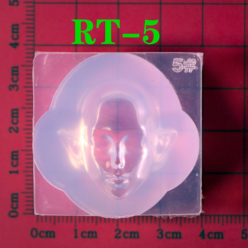 Khuôn silicone hình khuôn mặt búp bê 3D để làm đồ trang trí thủ công