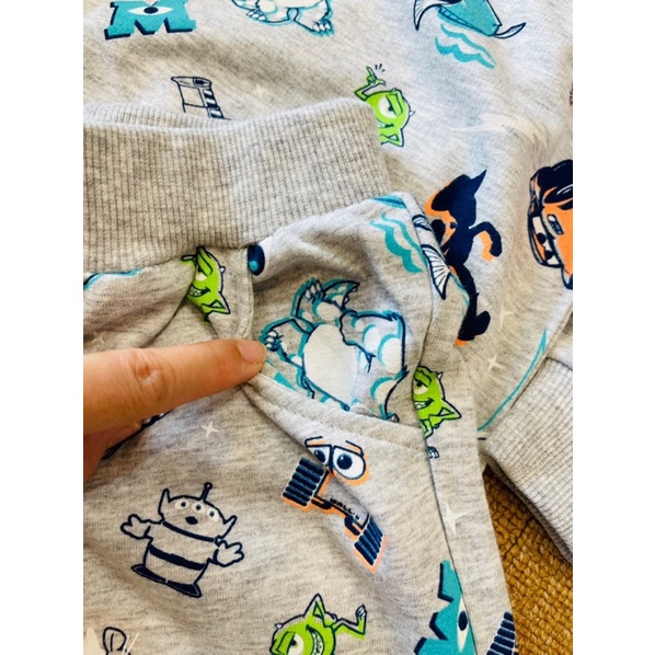 Bộ dài tay bé trai G.AP VNXK dư xịn chất nỉ da cá size 9-30kg - Bộ quần áo thu đông bé trai