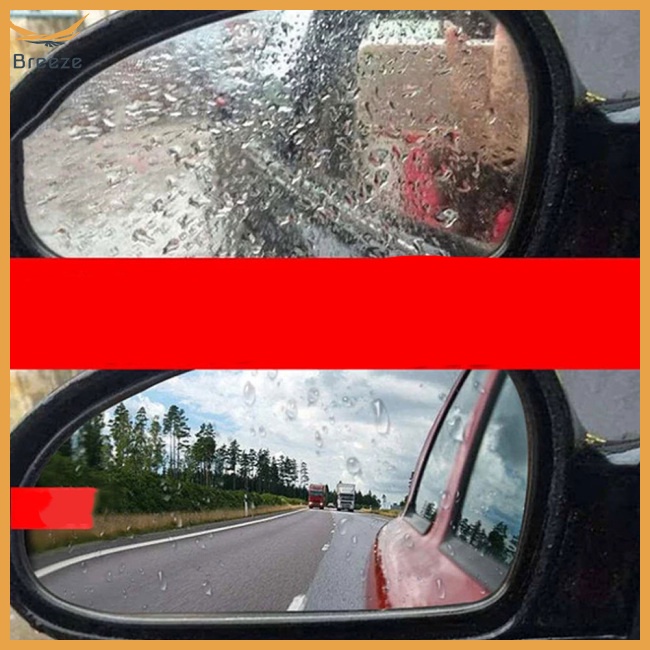 Breeze 2pcs Anti-rain Anti-fog  Agent For Car Front Windshield Rear-view Mirror Window Glass