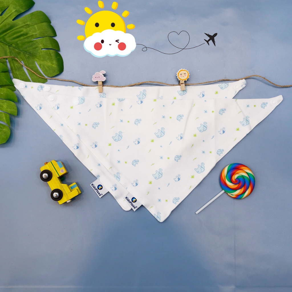 Set 2 yếm tam giác cotton Kids Plaza TM21 (nhiều mẫu)