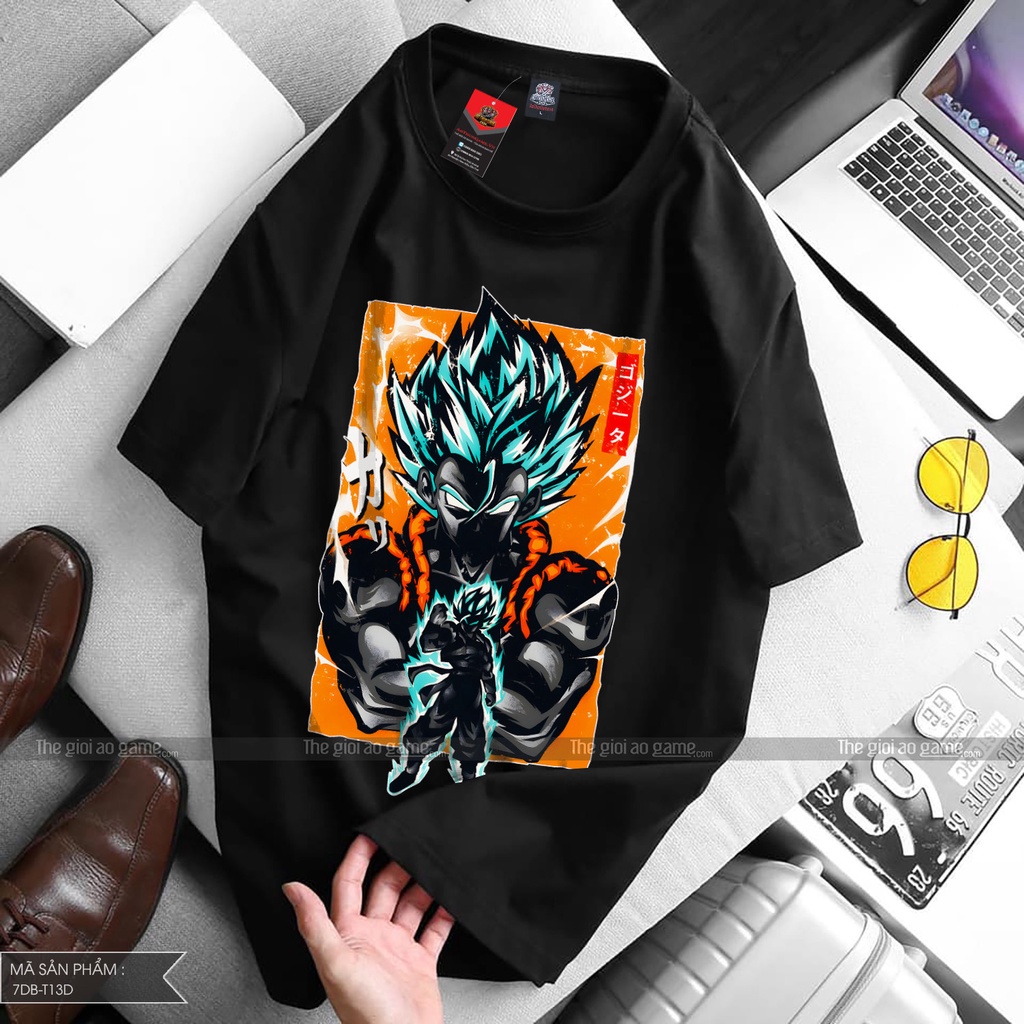Áo dragon ball Goku nam nữ Áo phông Goku dragon ball  trắng đen form rộng unisex cotton co giãn thoáng mát T13