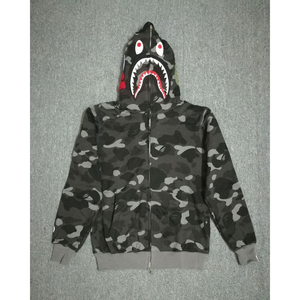 ⚡️HOT SALE⚡️Áo khoác Bape Shark Cá Mập camo Blue, Tím, Đỏ... (AKH50)