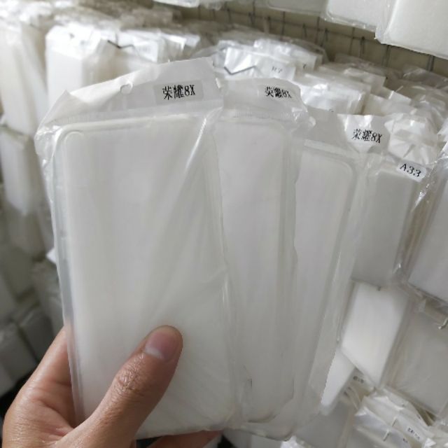 Bộ 3 chiếc ốp silicon honor 8X trong suốt (loại A)
