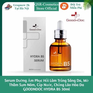 Serum dưỡng ẩm phục hồi làm trắng sáng da, mờ thâm sạm nám, cấp nước, chống lão hóa da goodndoc hydra b5 30ml - tin