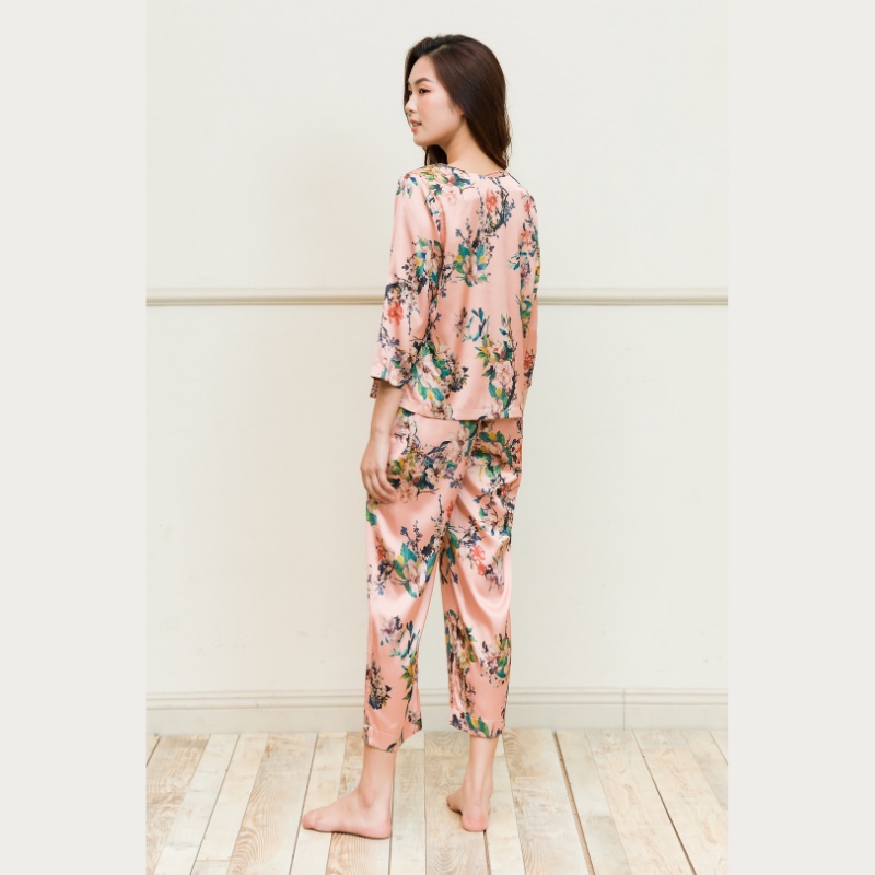 Pijama lụa dài tay mặc nhà nữ Freedy-91429202F100-BD1207