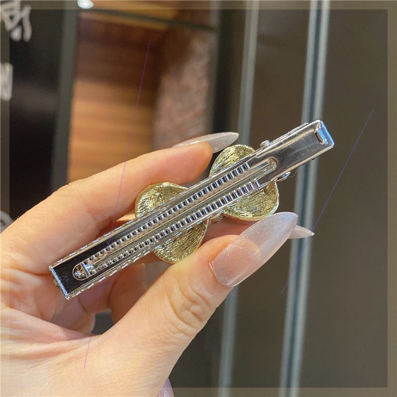 Kẹp Tóc Đính Đá Hình Nơ Thiết Kế Đơn Giản 2022 Dành Cho Nữ