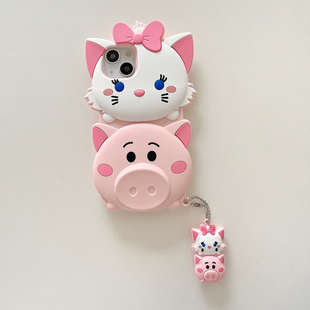 Ốp Điện Thoại Silicon Mềm In Hình Thú Hoạt Hình Cho iPhone 6/7/8/X/XS/XR/11/12/13pro max