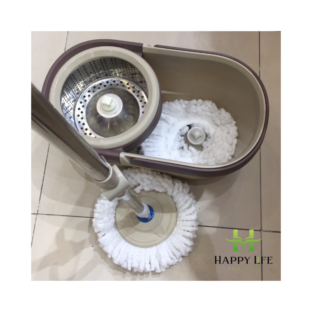 Cây lau nhà 360, chổi lau nhà inox INOCHI tiêu chuẩn Nhật Bản - Happy Life 4U