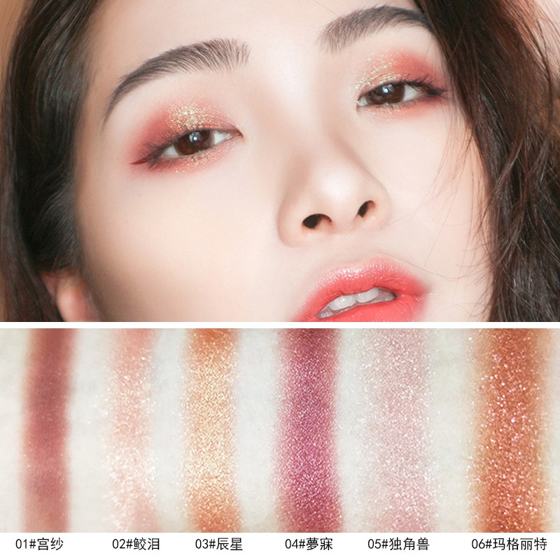 Phấn mắt KIMUSE phối nhũ lấp lánh chống nước lâu trôi 6 màu tuỳ chọn 4g | BigBuy360 - bigbuy360.vn