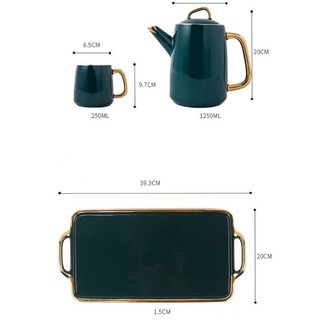 Bộ ấm trà cao cấp xanh ngọc bích