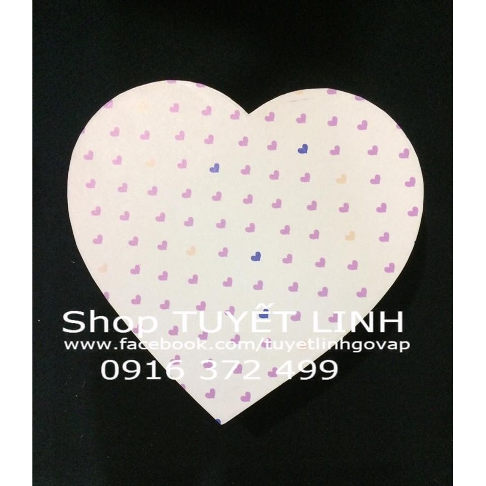 Hộp quà hình tim dk 25cm giấy in hình cute: 55k / hộp | BigBuy360 - bigbuy360.vn