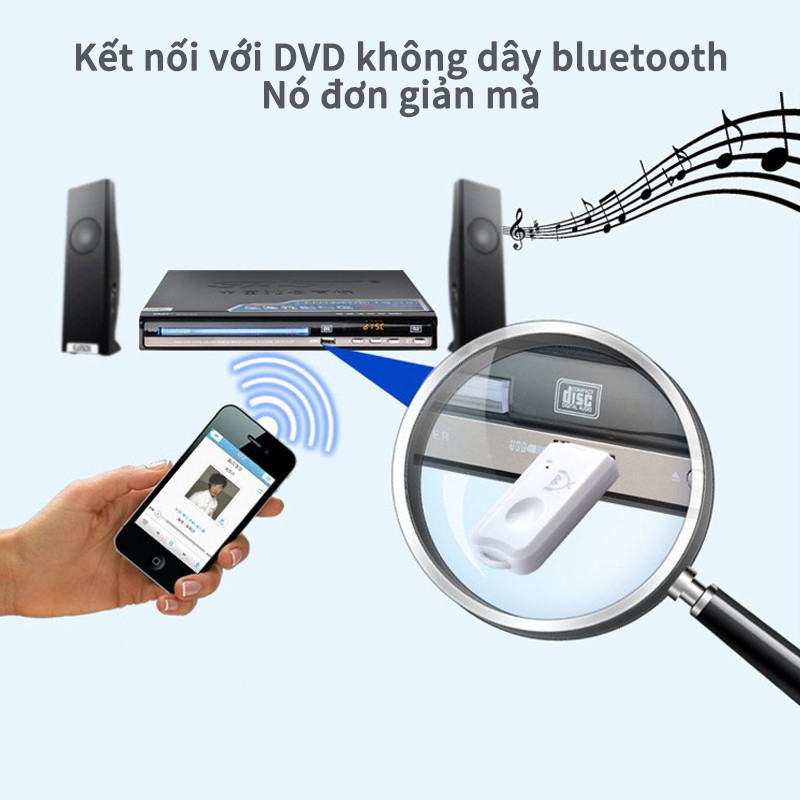 Bộ thu USB Bluetooth BT470 Bộ chuyển đổi âm thanh Bluetooth không dây Bộ chuyển đổi USB