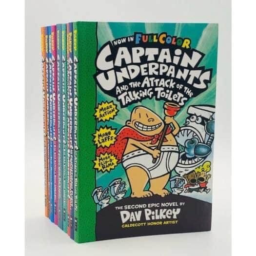 SIÊU NHÂN QUẦN CHÍP - CAPTAIN UDERPANT 12 cuốn có màu