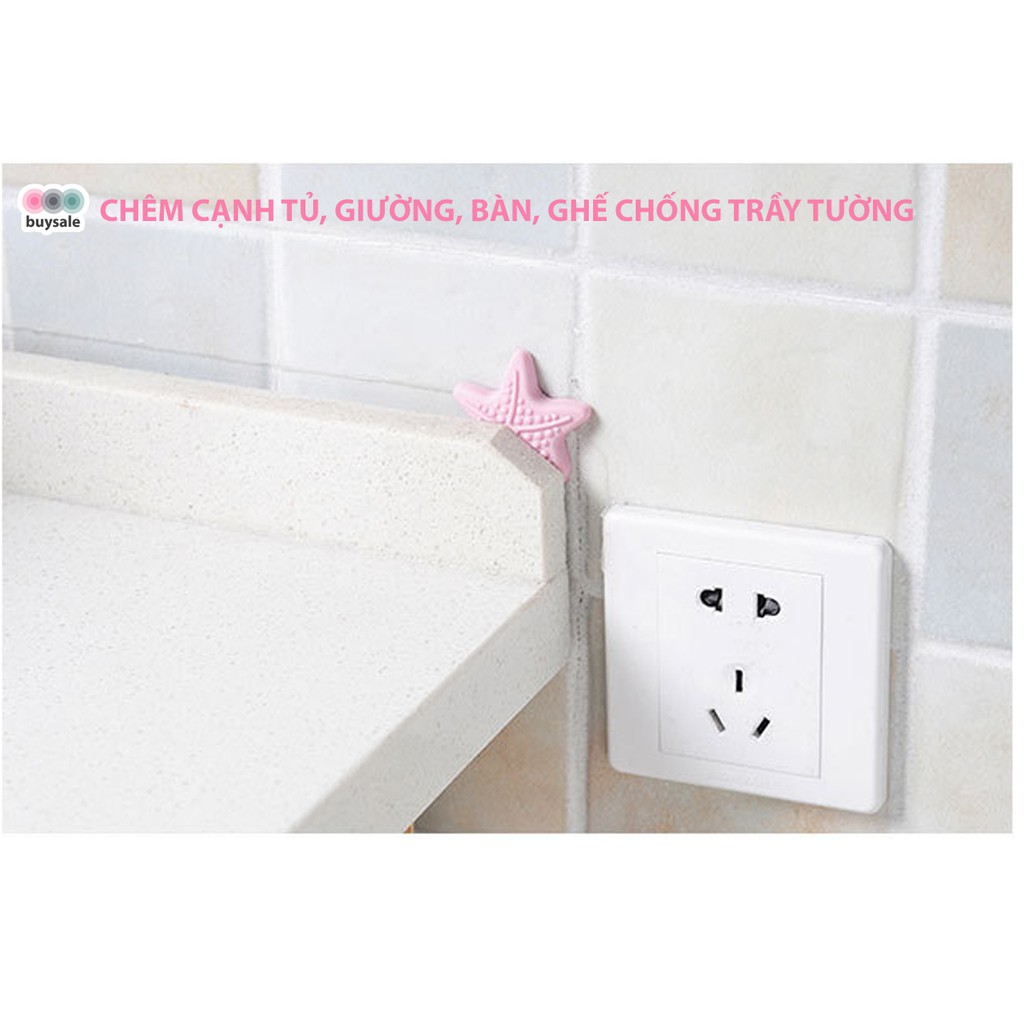 Đệm cao su chống sốc bảo vệ tường khỏi trầy, bẩn từ tay nắm cửa, cạnh tủ, bàn, giường, kệ - BSPK136