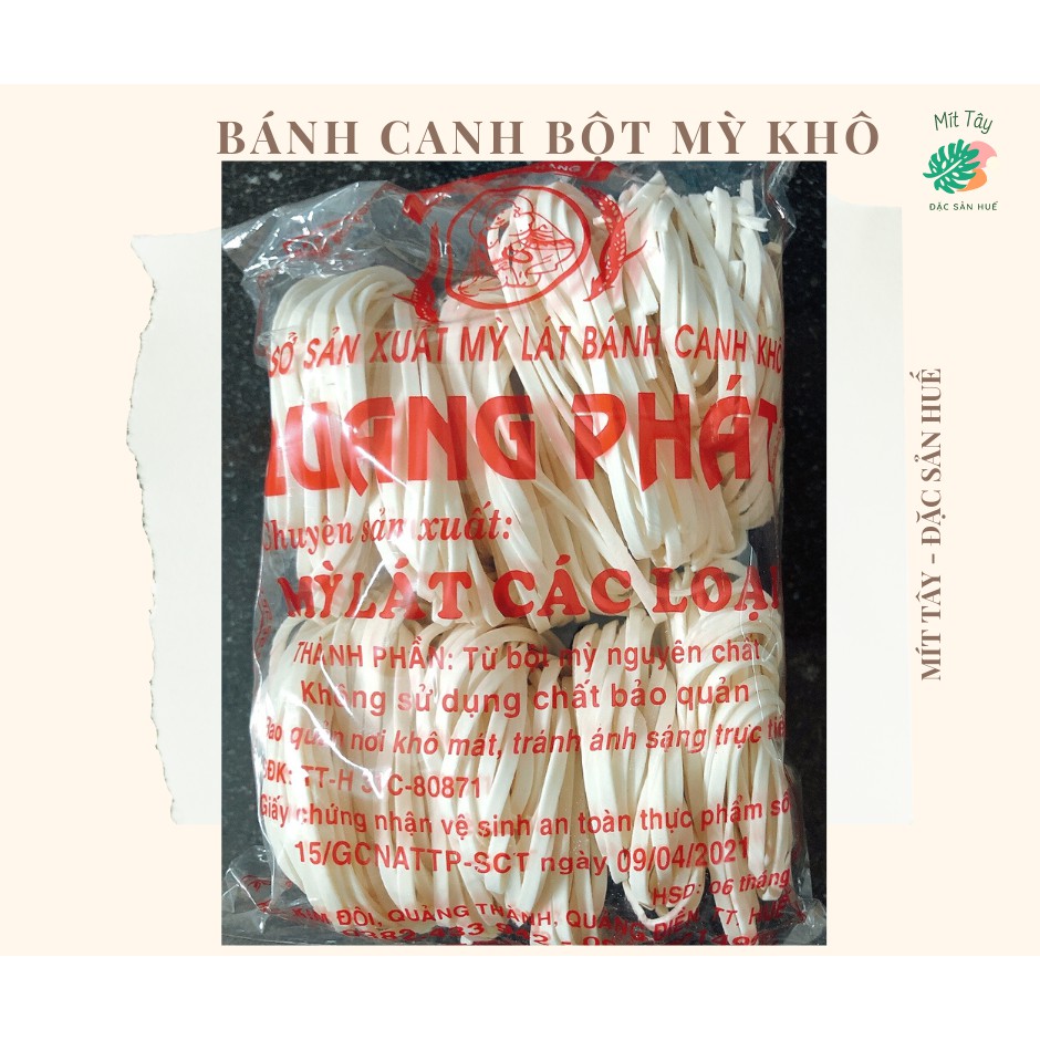 Bánh Canh Bột Mỳ Khô Quang Phát Huế 400GRAM - Mì Vắt Khô - Bánh Canh Bột Mỳ