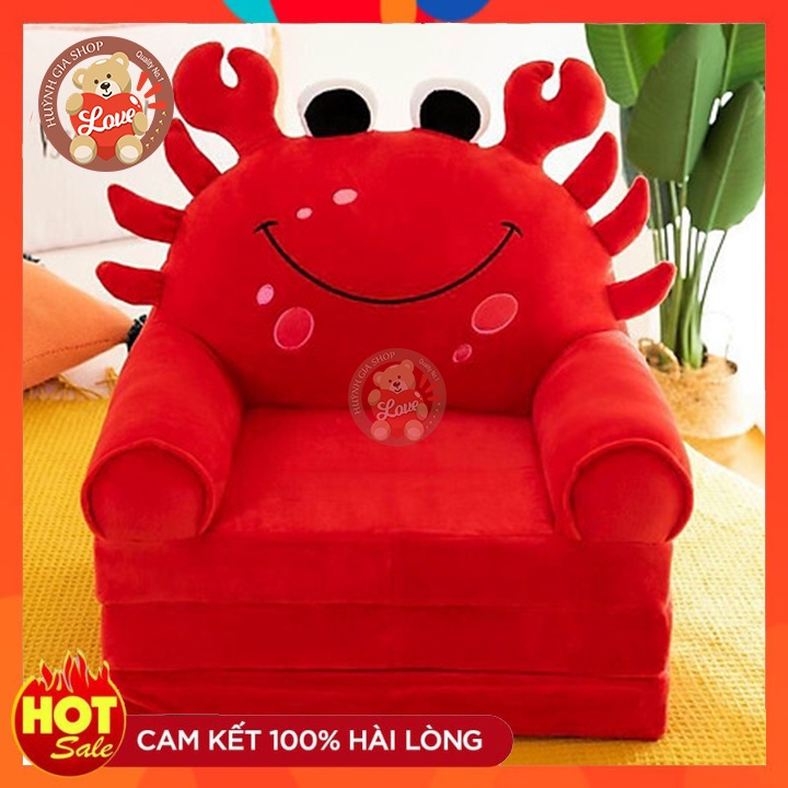 Ghế Thú Bông, Ghế Sofa 3 Tầng Cho Bé hình nữ hoàng, vương miện đáng yêu