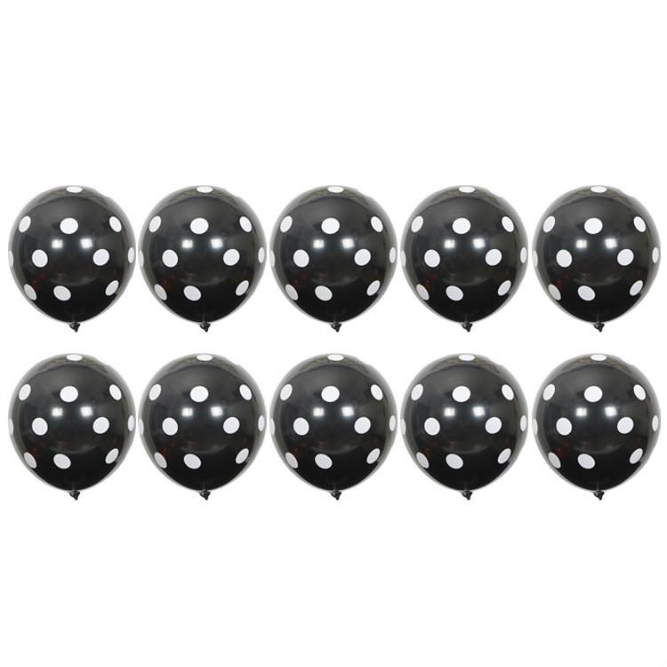 Set 10/ 14 bong bóng màu cam/ đen trang trí halloween