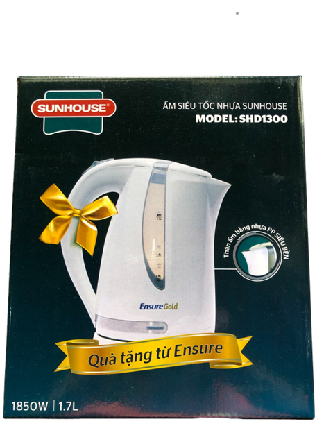 [Tặng Ấm đun nước Sunhouse] Bộ 03 Lon Sữa bột Ensure Gold Vani (HMB) 850g/lon