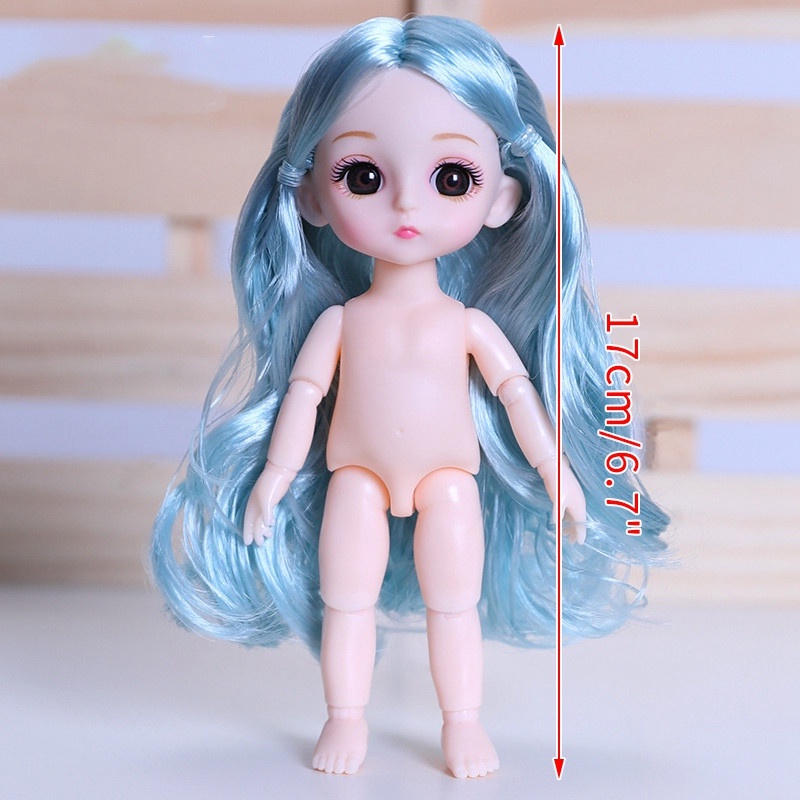 Bộ Búp Bê Công Chúa Đồ Chơi Đáng Yêu Dành Cho Búp Bê 17cm