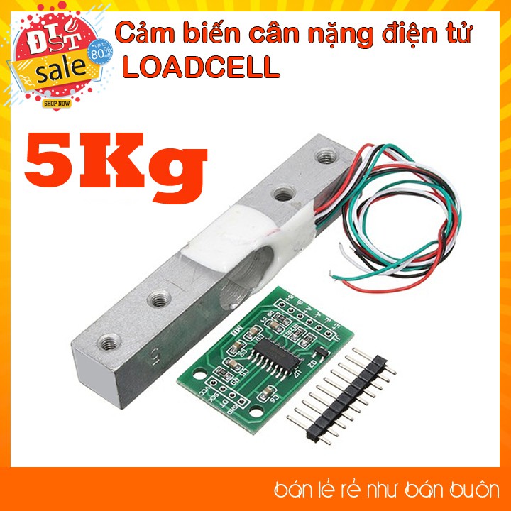 ✅ [RẺ NHẤT VIỆT NAM]Cảm biến cân nặng điện tử LOADCELL 1kg , 5kg , 10kg , 20kg kèm mạch giải mã HX711