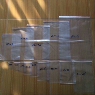 100gram túi zip chỉ đỏ đủ size