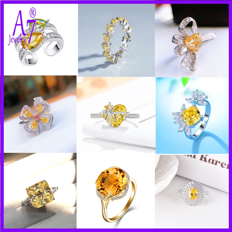 Nhẫn Hở Mạ Bạc S925 Đính Đá A7 50 Có Thể Điều Chỉnh Tiện Lợi