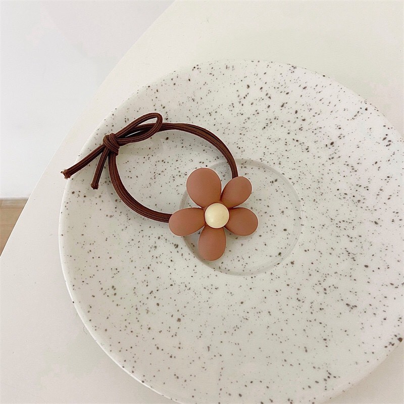 Cột tóc và kẹp tóc gấu teddy và hoa nhựa phong cách Hàn Quốc Mua Tất (muatatshop)