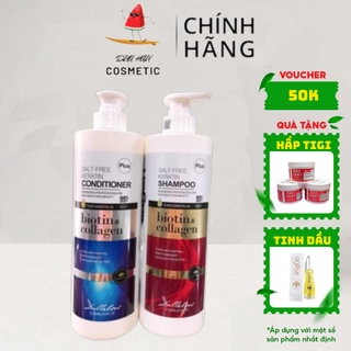 Dầu Gội Dầu Xả Biotin Collagen Dellalove