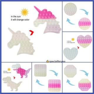 Đồ chơi pop Silicone Decompression Toys Push Bubble Fidget Sensory Toy Thinking Training Game for Adult Children
