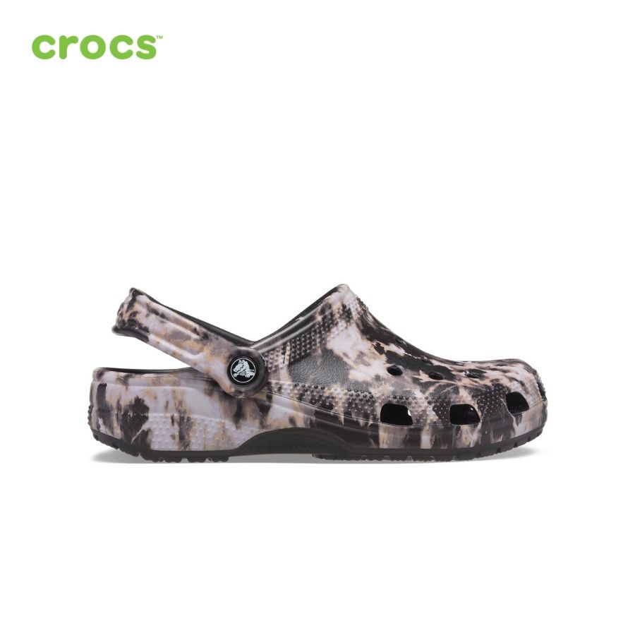 Giày lười clog unisex Crocs Bleach Dye - 207326-001