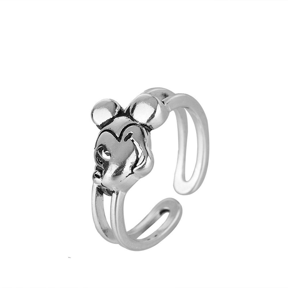 JARRED Nhẫn Hở Họa Tiết Dây Xích Cổ Điển Có Thể Điều Chỉnh