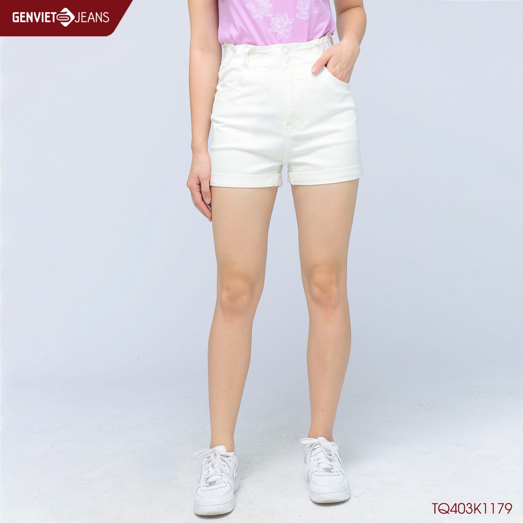 Quần short kaki nữ TQ403K1179 GENVIET