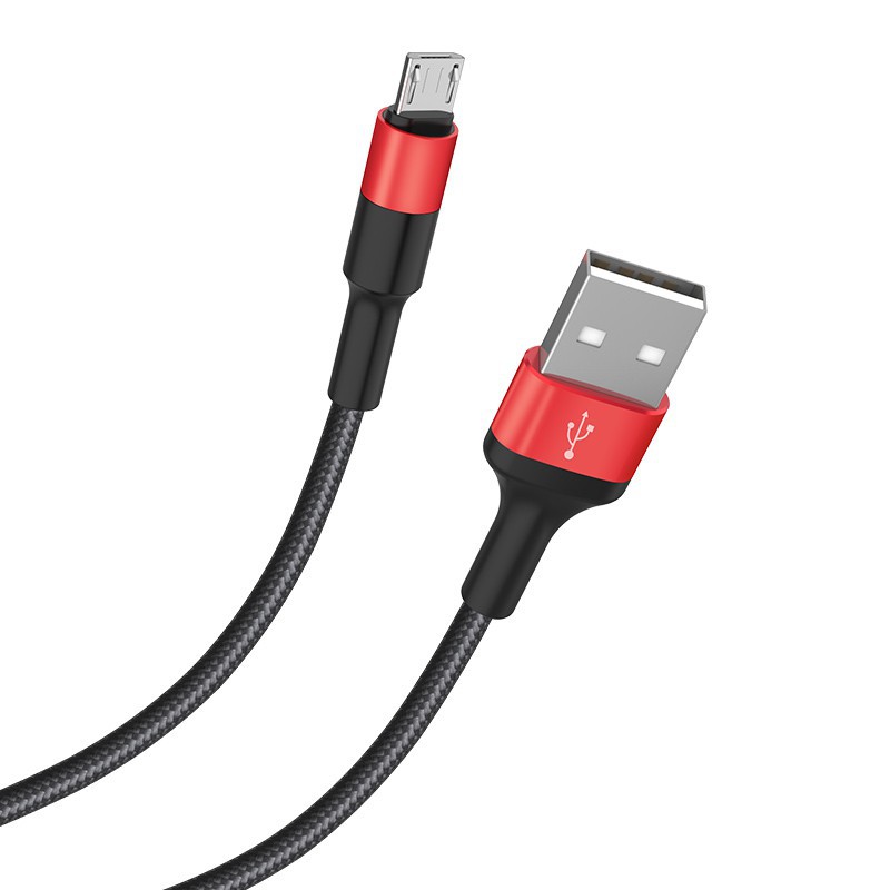 Cáp Sạc Nhanh SamSung Hoco X26 Dây Dù Chông Đứt Dài 1M Cho Android Micro USB - BH Chính Hãng 12T (MÀU SẮC NGẪU NHIÊN)