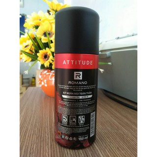 Xịt khử mùi Romano Attitude 150ml