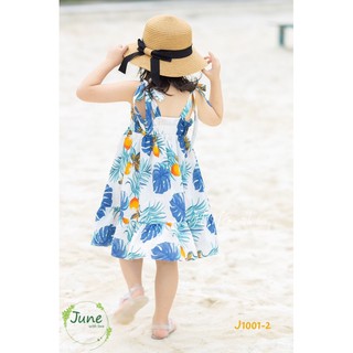 Váy maxi bé gái đi biển