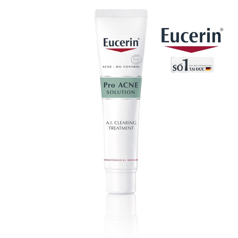 [HOT TREND] EUCERIN GEL GIÚP GIẢM MỤN VÀ NHỜN SAU 1 TUẦN PRO ACNE A.I CLEARING TREAMENT 40ML