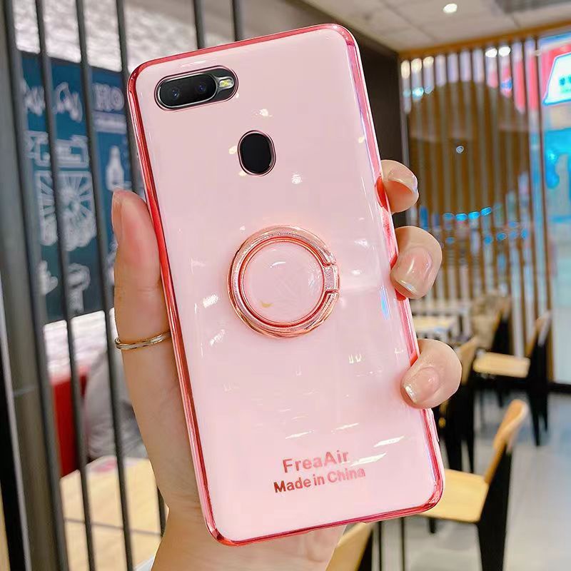 Ốp Điện Thoại Dẻo Có Nhẫn Đỡ Cho OPPO F5 F7 F9 F11 F11 Pro F17 F17 Pro Find X2 X2 Pro