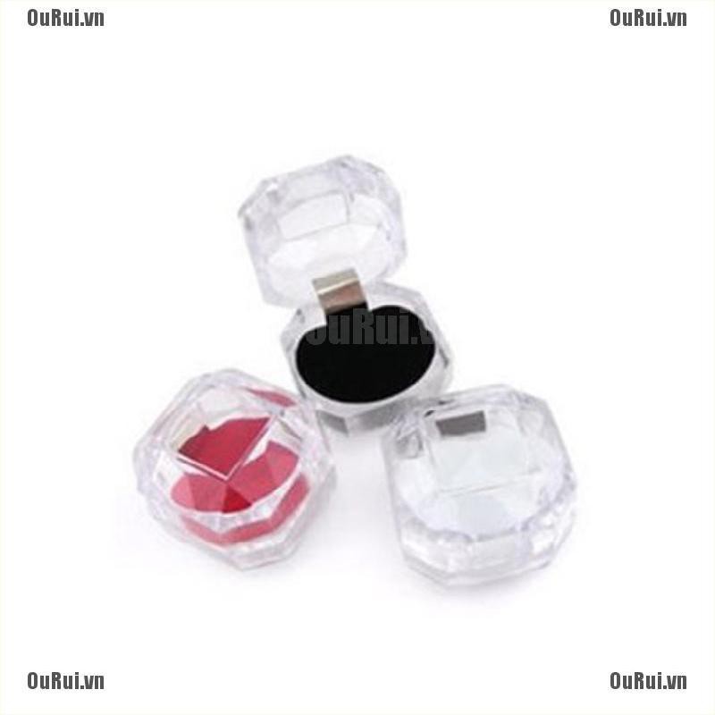 Set 5 Hộp Nhựa Acrylic Trong Suốt Đựng Nhẫn Tiện Dụng