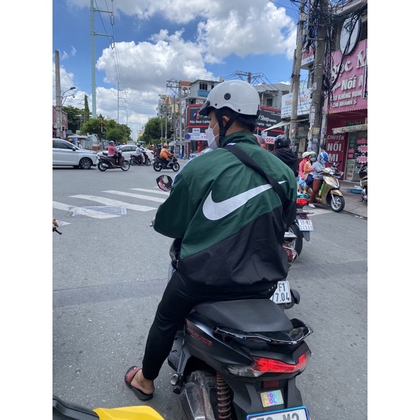 Áo Khoác Jacket Nike Swoosh Vintage Nam Nữ Vải Dù 2 Lớp Cao Cấp LBsar